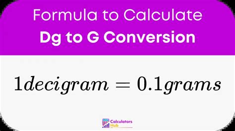 dg to g|gram to meter conversion.